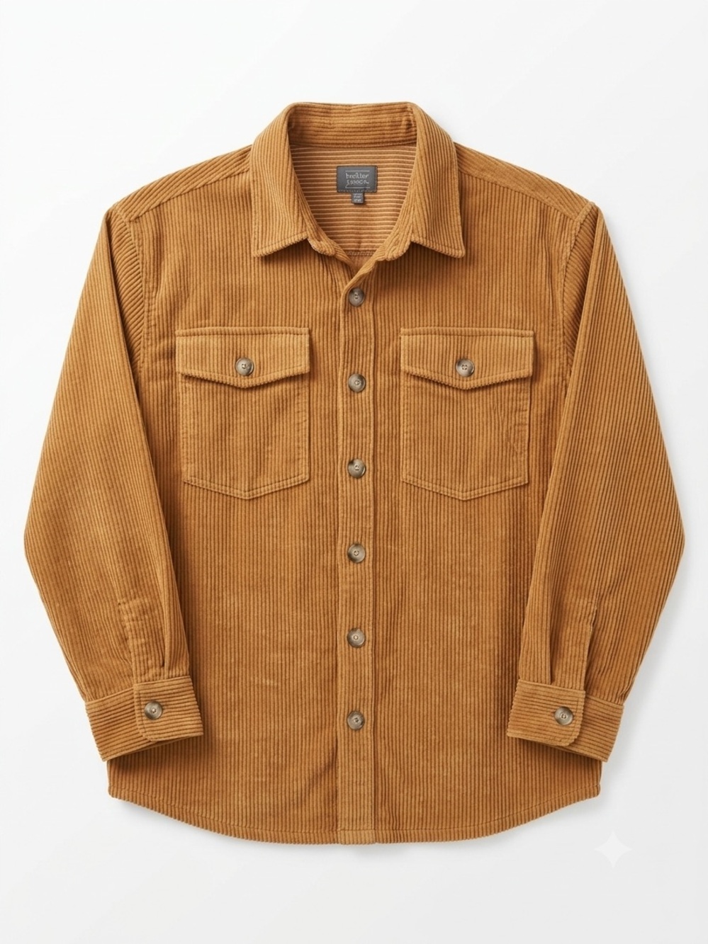 Corduroy Shacket - Tan